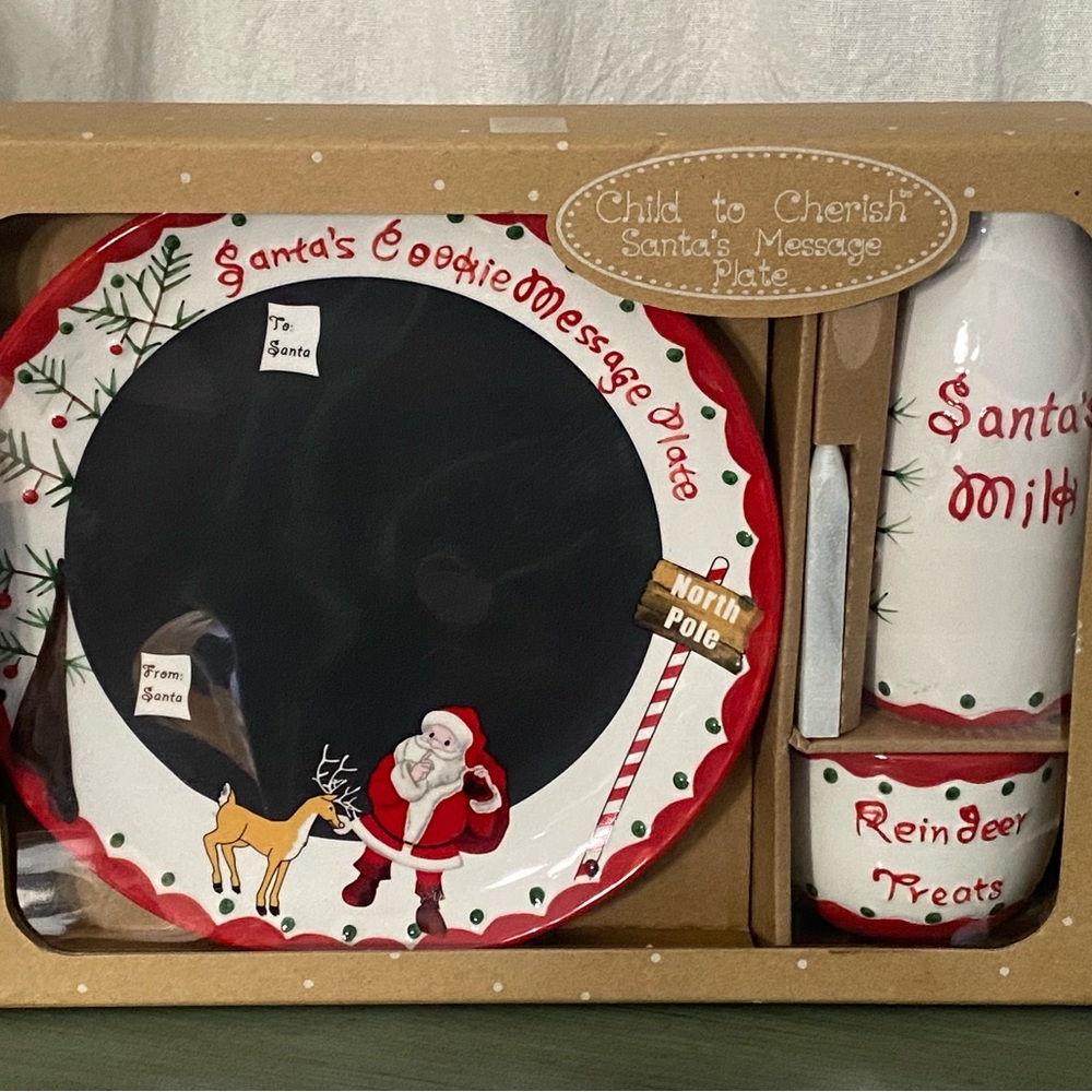 COPY - Child to Cherish Santa's Message Plate Set